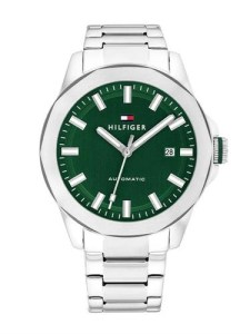 Aνδρικό ρολόι Tommy Hilfiger 1710694 Automatic από ανοξείδωτο ατσάλι με ασημί μπρασελέ.